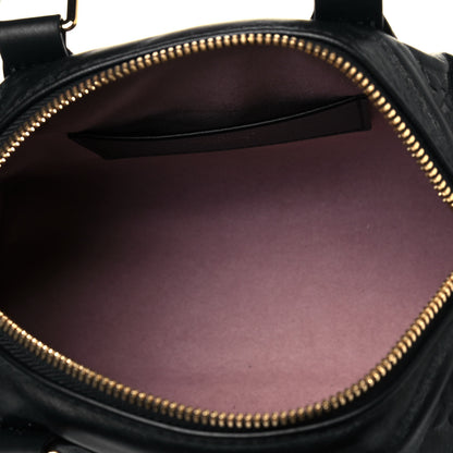 Louis Vuitton Lambskin Embossed Monogram Speedy 22 Bandouliere Black 4 of 8