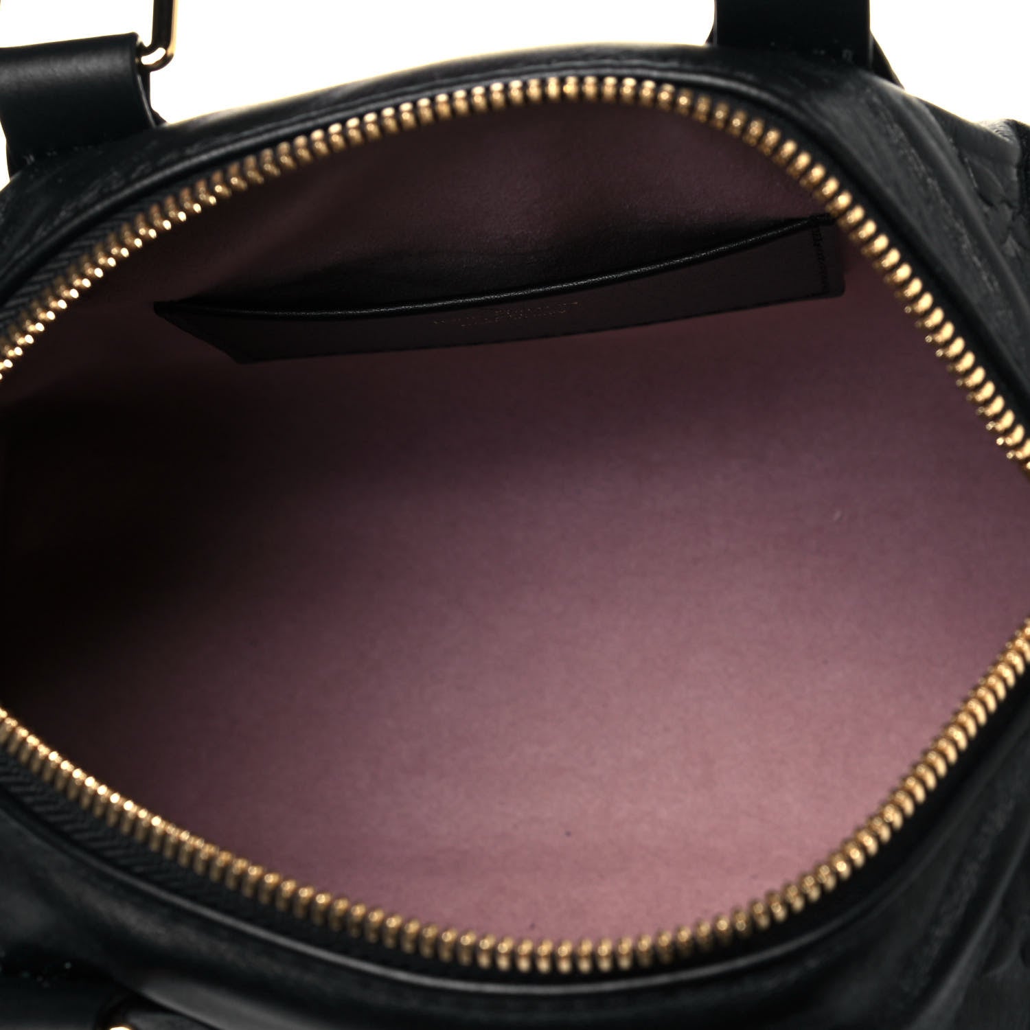 Louis Vuitton Lambskin Embossed Monogram Speedy 22 Bandouliere Black 4 of 8