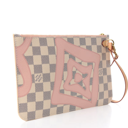Louis Vuitton Damier Azur Tahitienne Neverfull MM GM Pochette 3 of 7