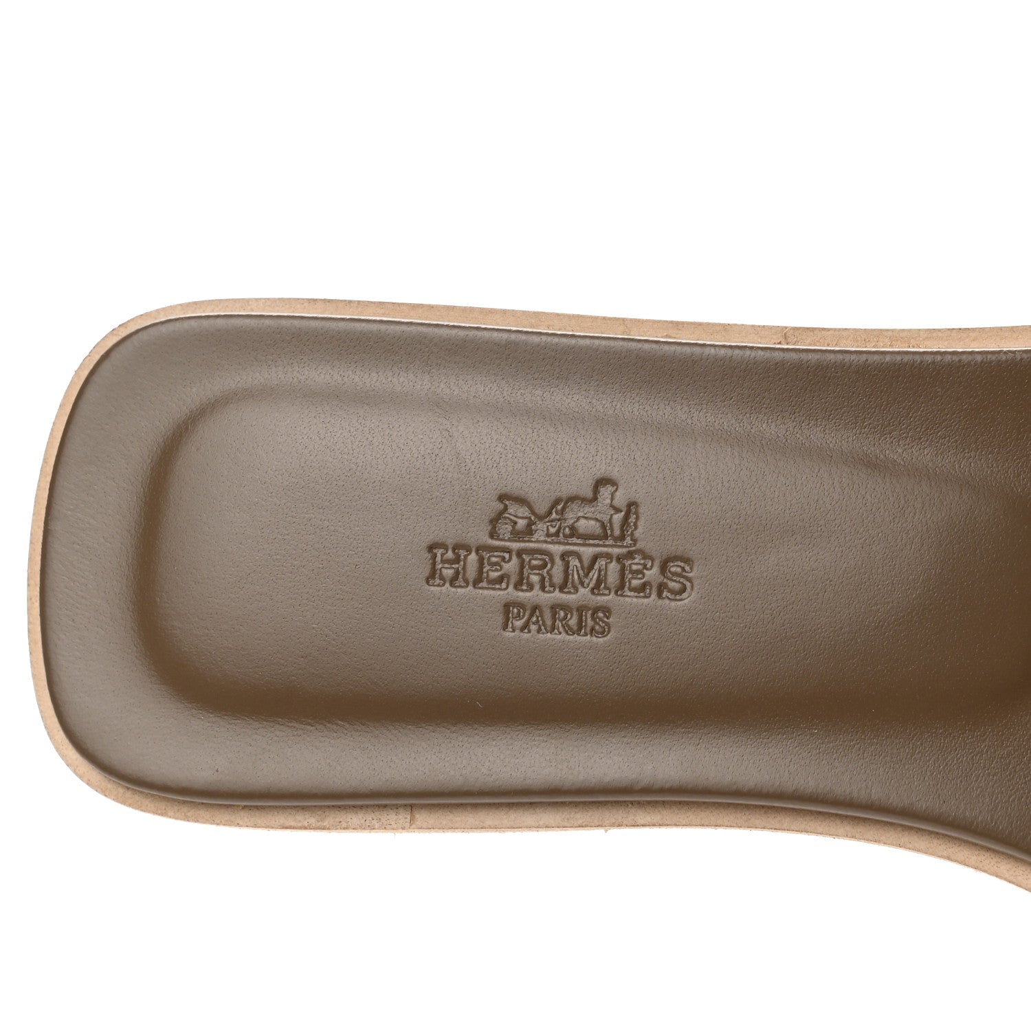Hermes Epsom Oran Sandals 37 Etoupe 7 of 9