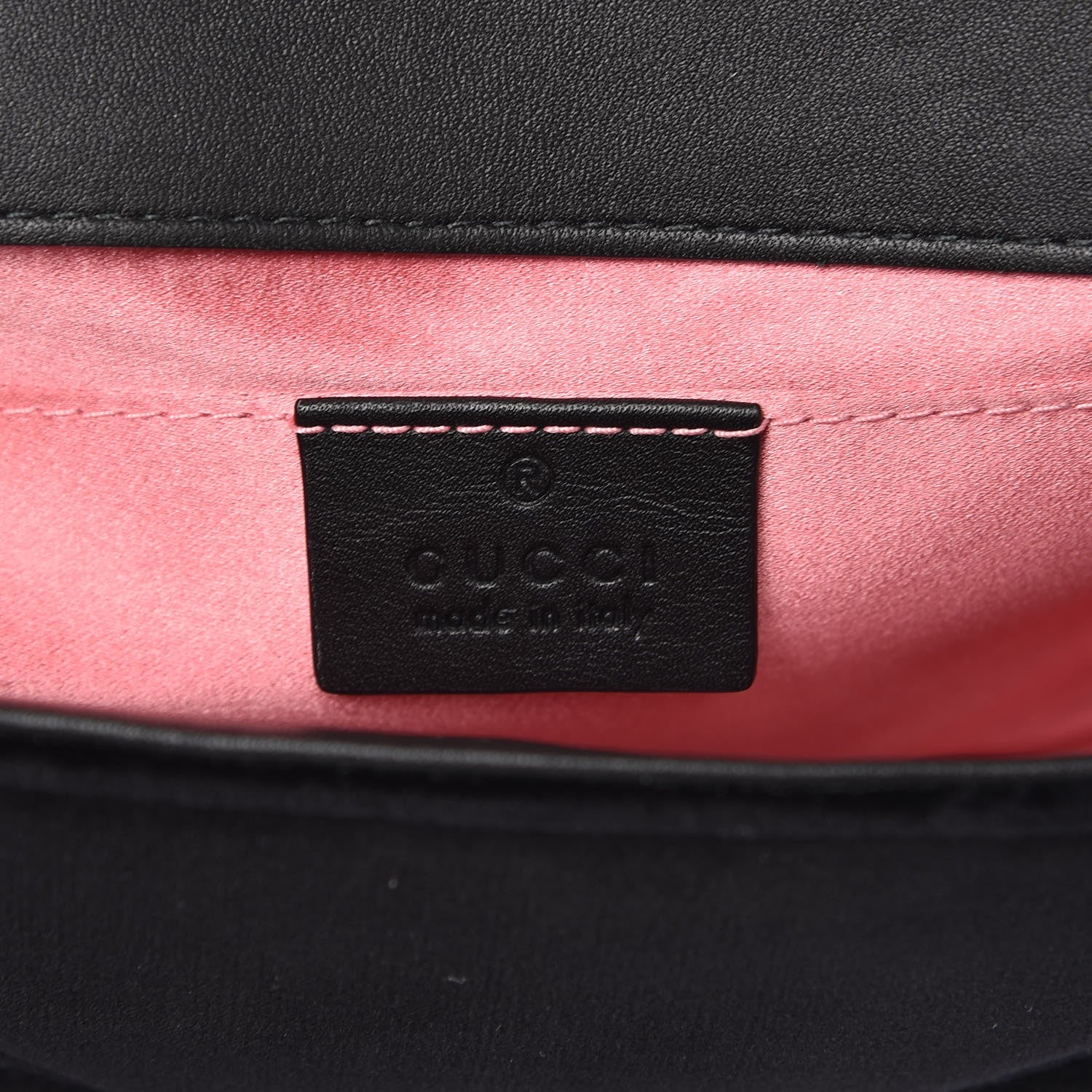 Gucci Velvet Matelasse Mini GG Marmont Shoulder Bag Black 6 of 7