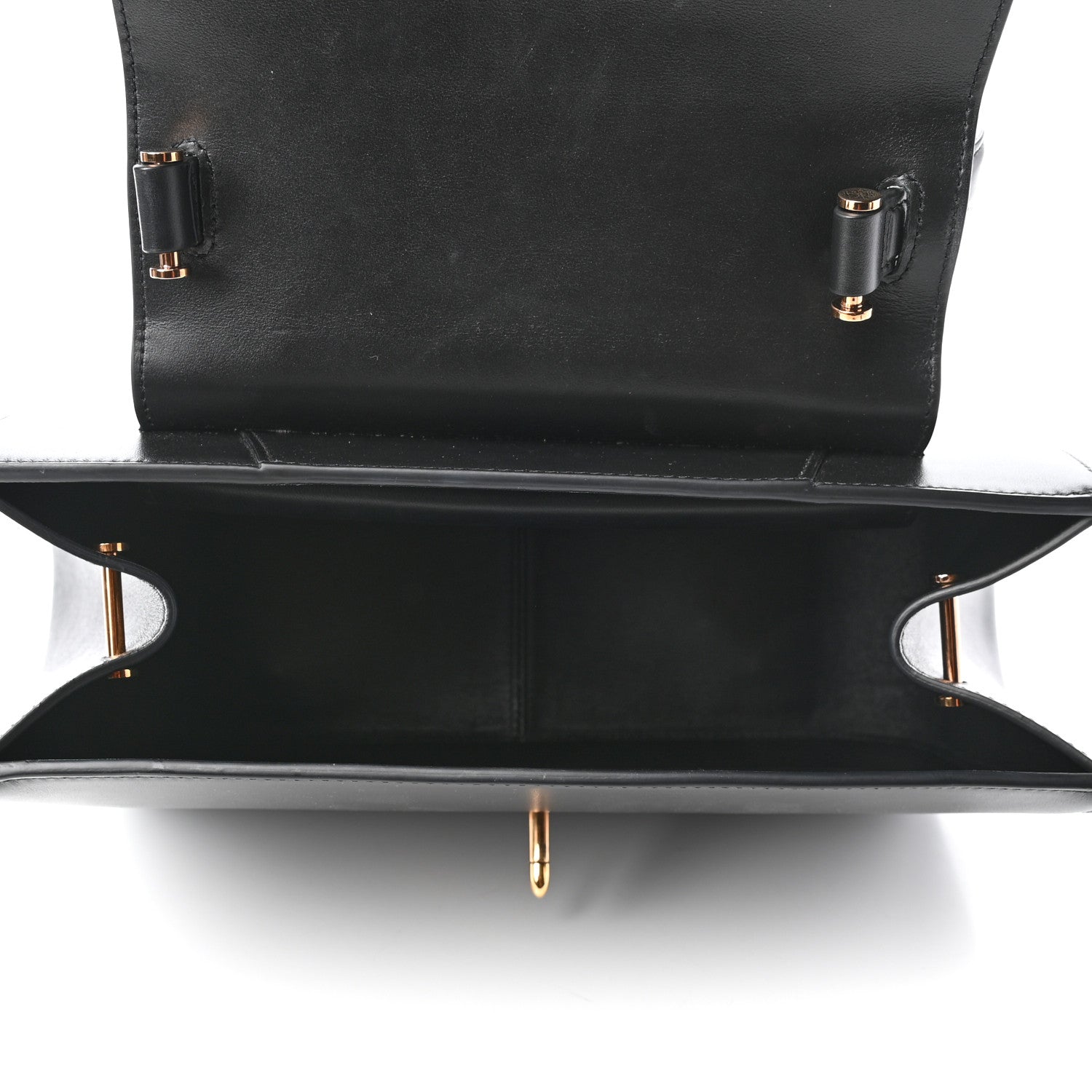 Versace Vitello Barocco Virtus Small Top Handle Shoulder Bag Black 6 of 11