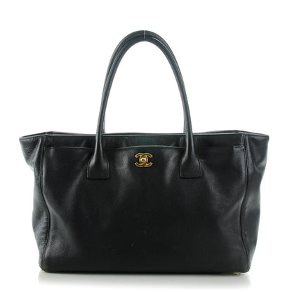 Chanel Calfskin Cerf Executive Shopper Tote Black 1 of 8
