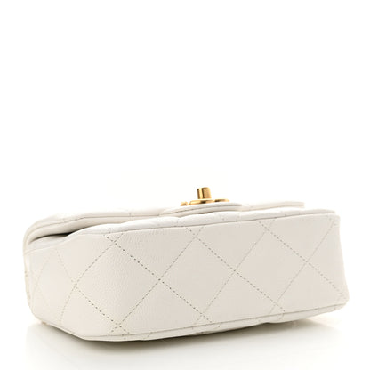 Chanel Caviar Quilted Mini Sweetheart Flap White 4 of 12