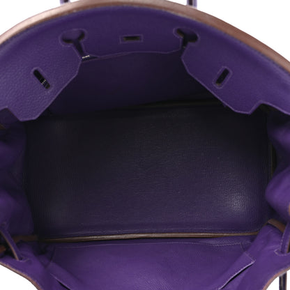 Hermes Taurillon Clemence Birkin 35 Iris 4 of 20