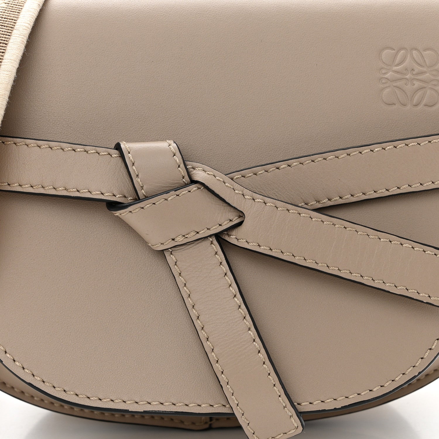 Loewe Calfskin Jacquard Mini Gate Dual Bag Sand 8 of 10