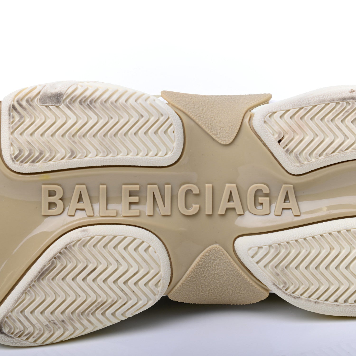 Balenciaga Fabric Mesh Womens Triple S Sneakers 38 White 6 of 11