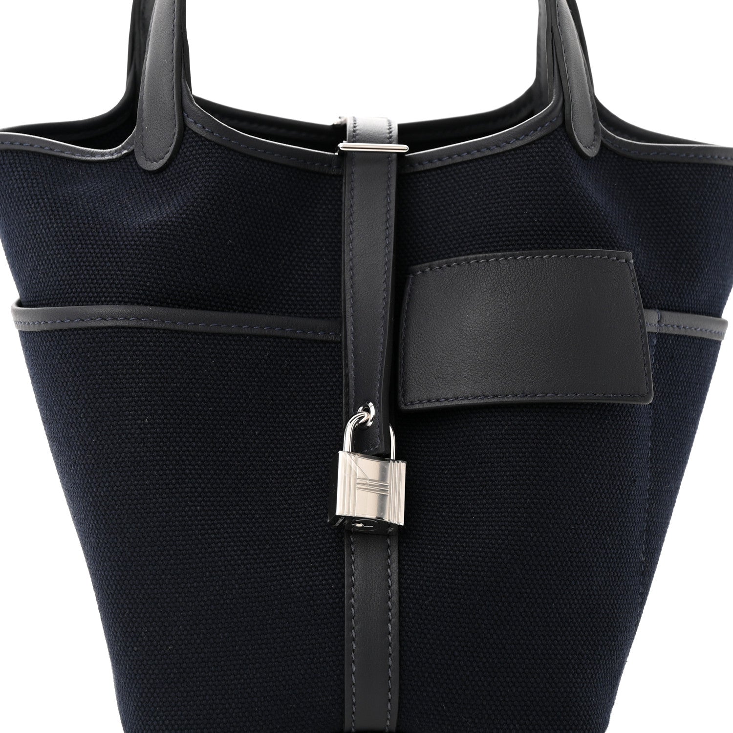 Hermes Toile Goeland Swift Cargo Picotin Lock 18 Bleu Nuit 8 of 10