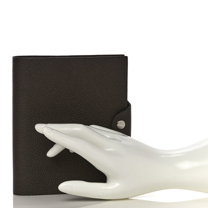 Hermes Togo Ulysse MM Notebook Cover Chocolate 2 of 12