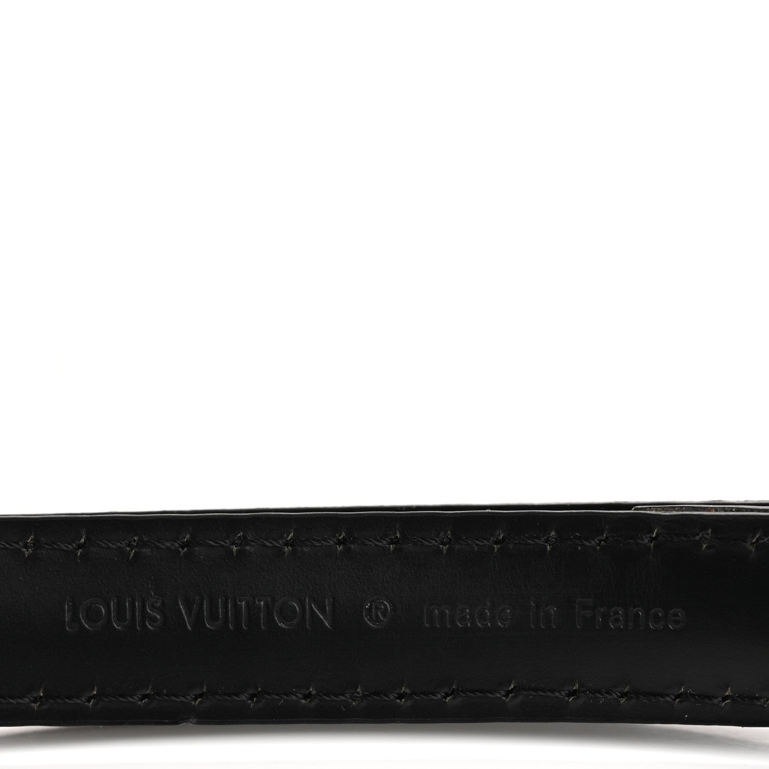 Louis Vuitton Calfskin 16mm Adjustable Shoulder Strap Black 4 of 5