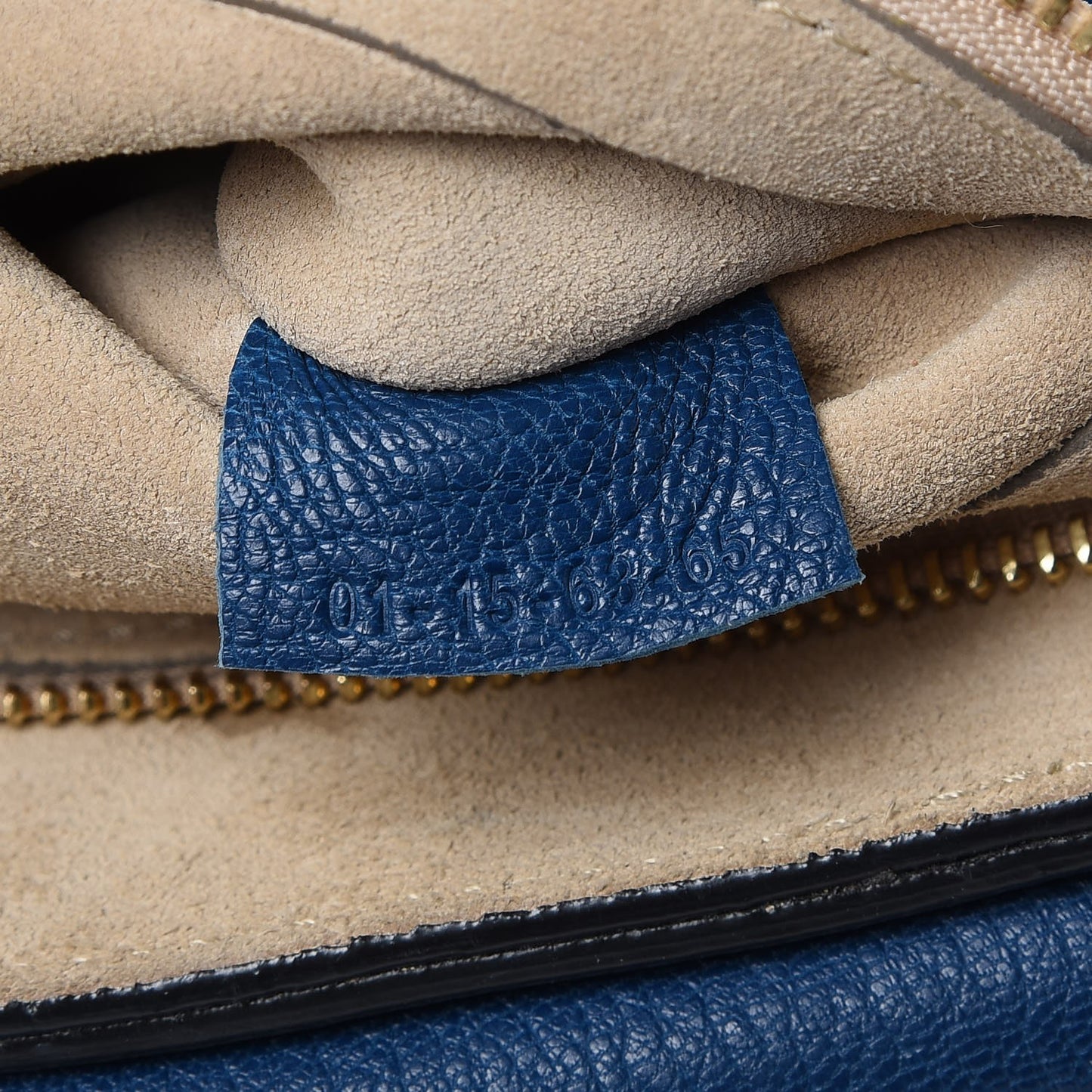 Grained Lambskin Large Drew Shoulder Bag Factory Blue