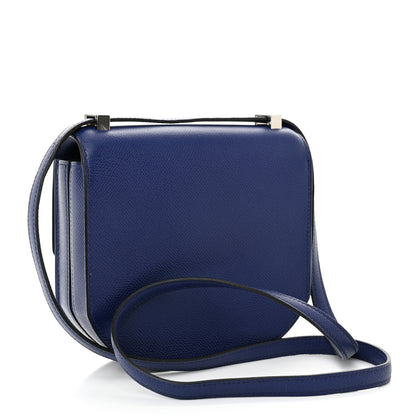 Hermes Epsom Mosaique Au 24-17 Bleu Encre 3 of 11