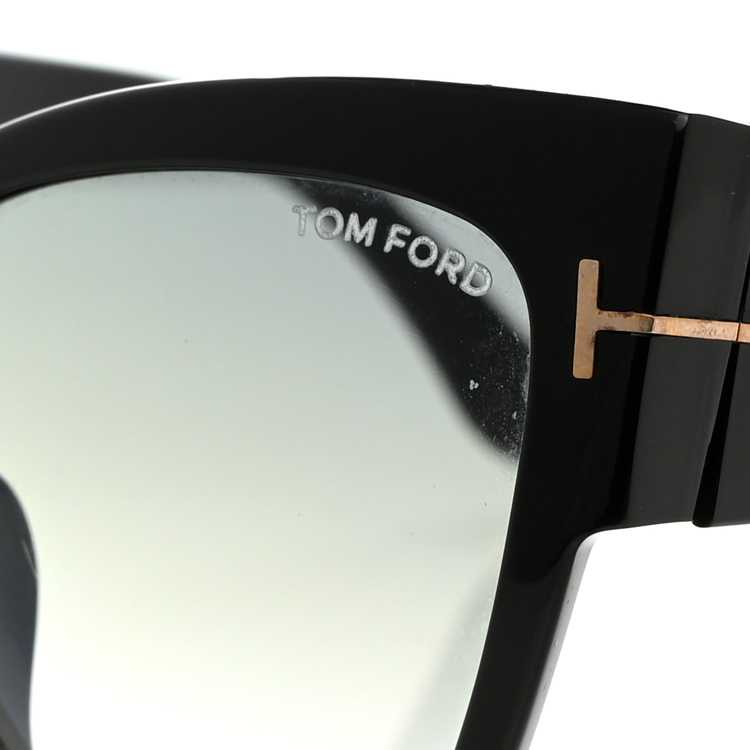 Tom Ford Acetate Anoushka Cat Eye Sunglasses TF371 Black 7 of 8