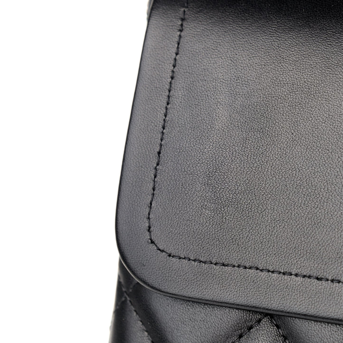 Lambskin Quilted Maxi Double Flap Black