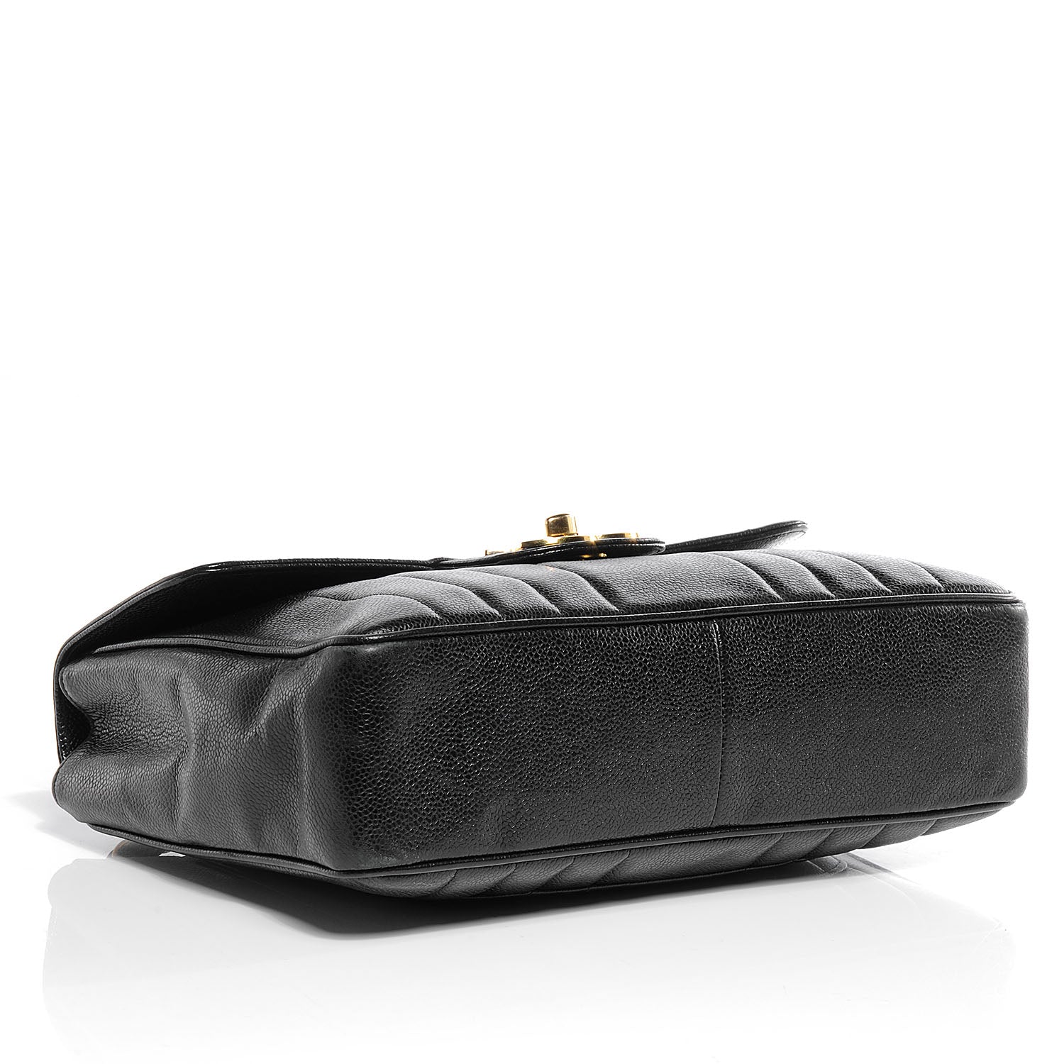 Chanel Caviar Vertical Quilt Jumbo Flap Black 4 of 9