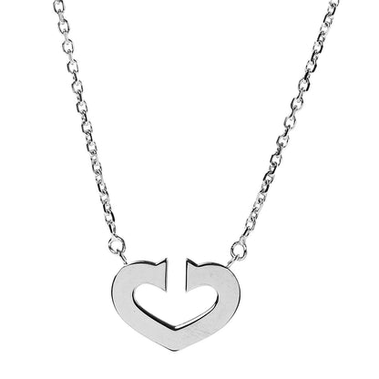 Cartier 18K White Gold Medium Hearts and Symbols Necklace 4 of 7