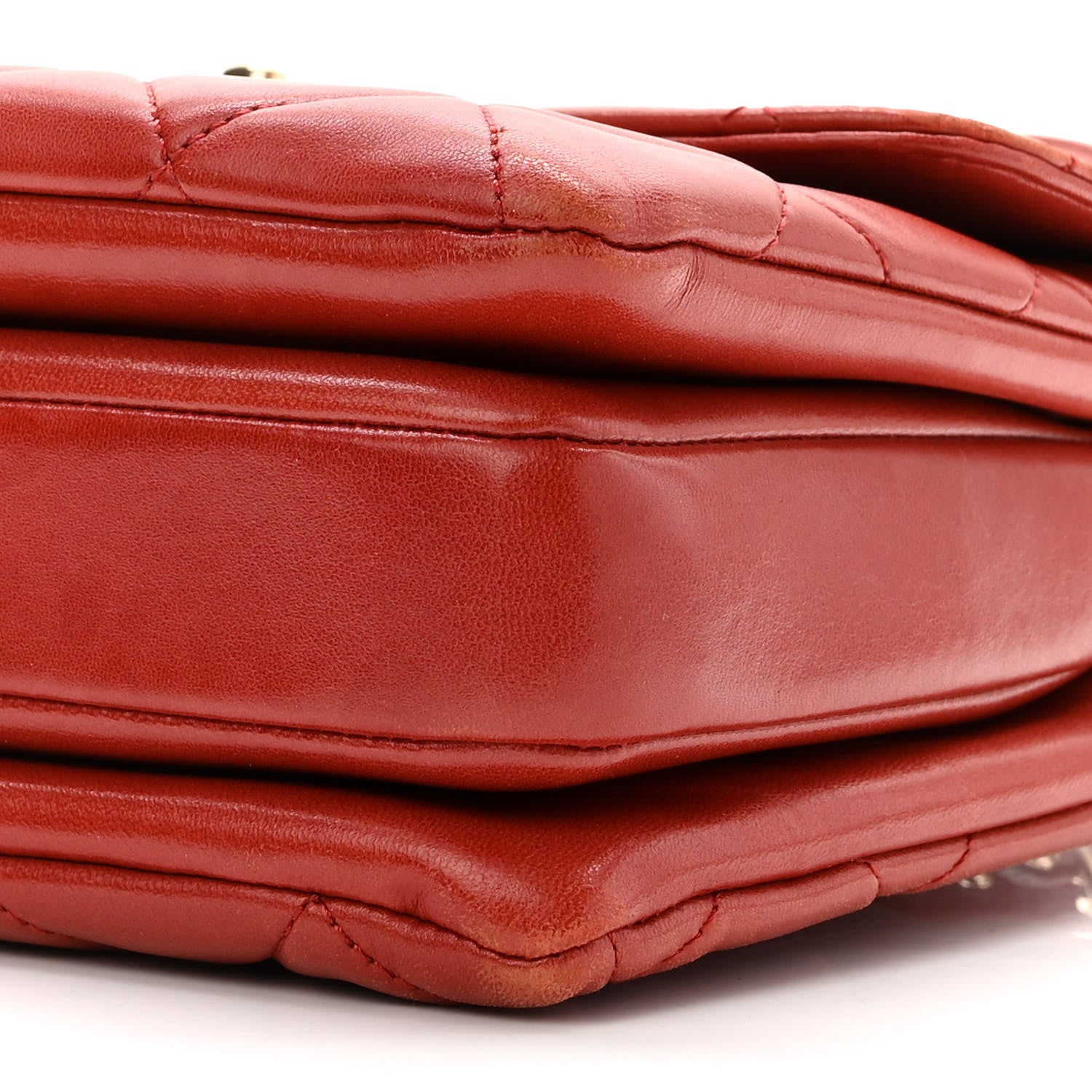 Chanel Lambskin Quilted Small Trendy CC Flap Dual Handle Bag Red 10 of 10