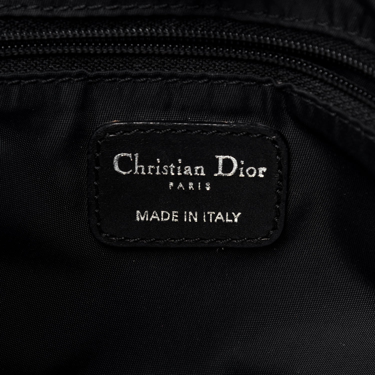 Christian Dior Nylon Cannage Shopper Tote Black 6 of 9