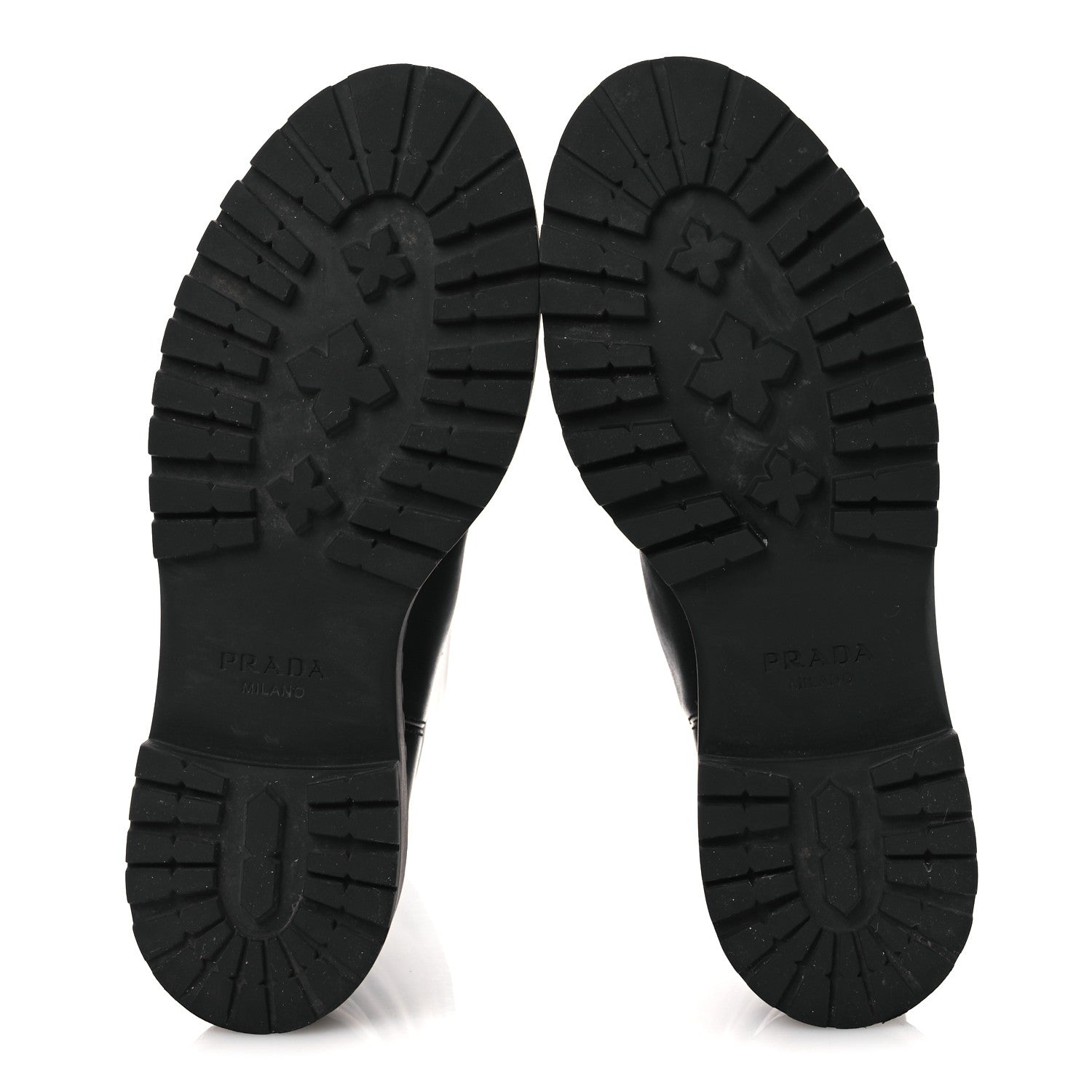 Prada Vitello Shearling Winter 2 Boots 39.5 Black 7 of 12