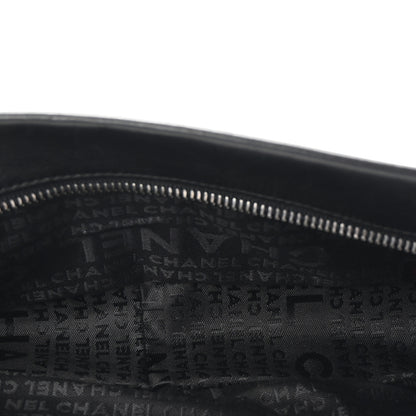 Chanel Calfskin Vertical Quilted Lax Clutch With Chain Black 5 of 7