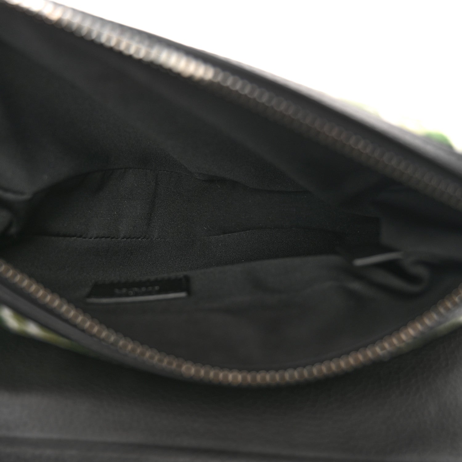 Christian Dior Velvet Oblique Mens Saddle Bag Black Green 5 of 9