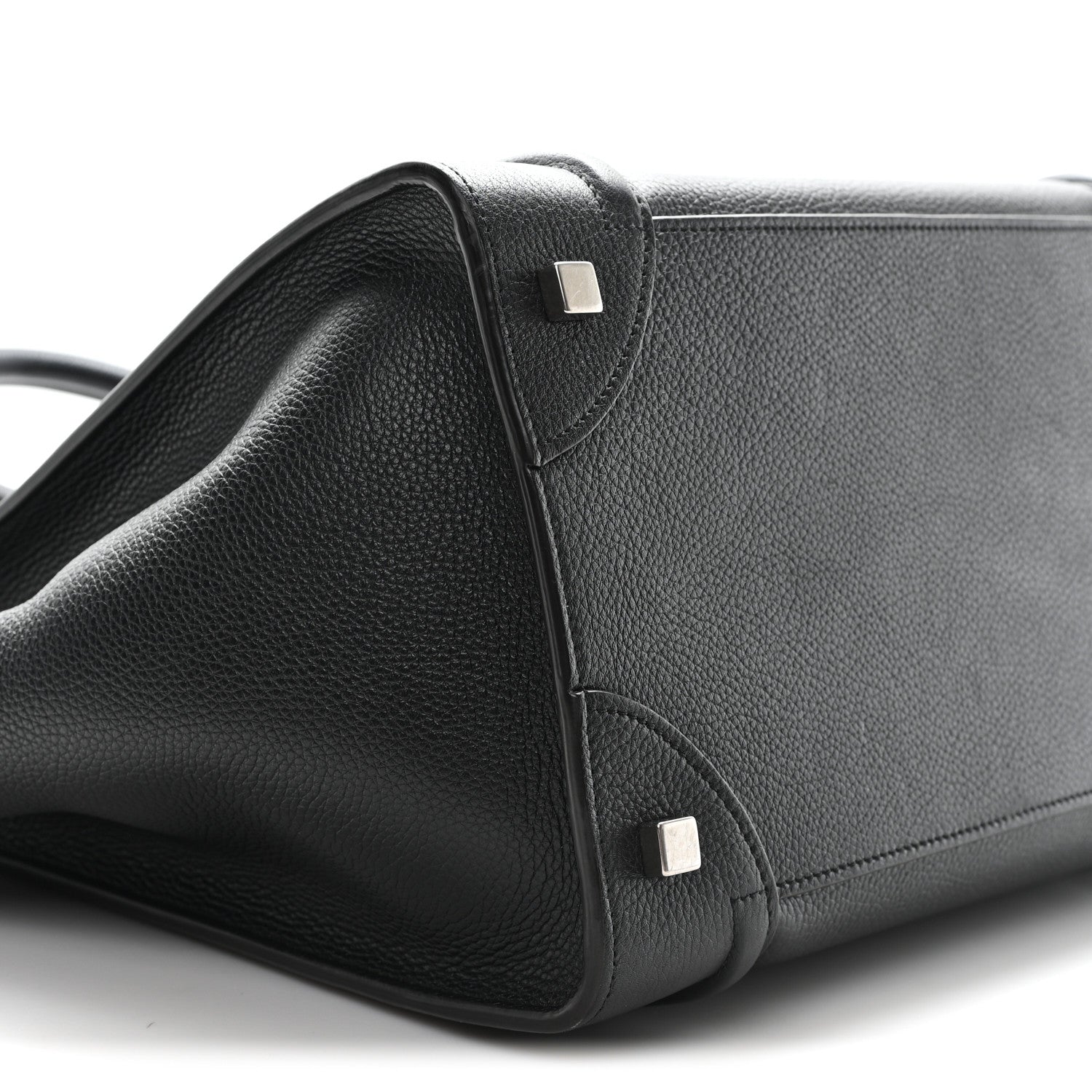 Celine Drummed Calfskin Mini Luggage Black 8 of 10