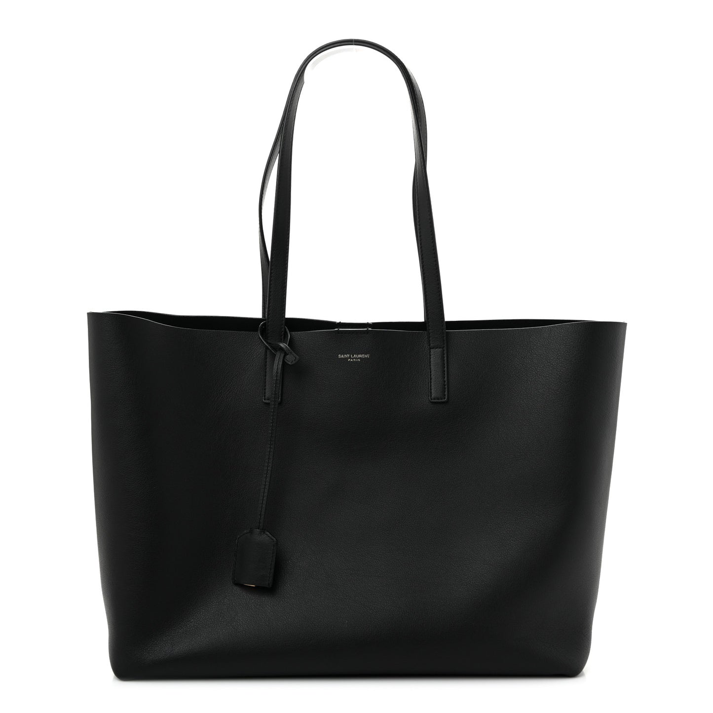 Calfskin Large Shopping Tote Black