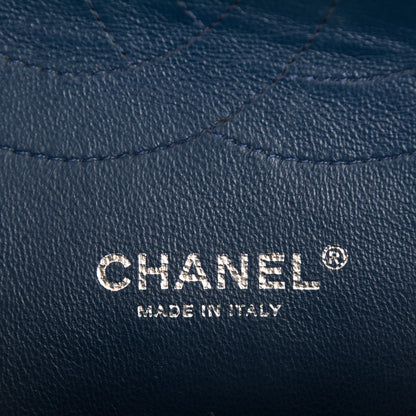 Chanel Caviar Quilted Jumbo Double Flap Navy Blue 6 of 9