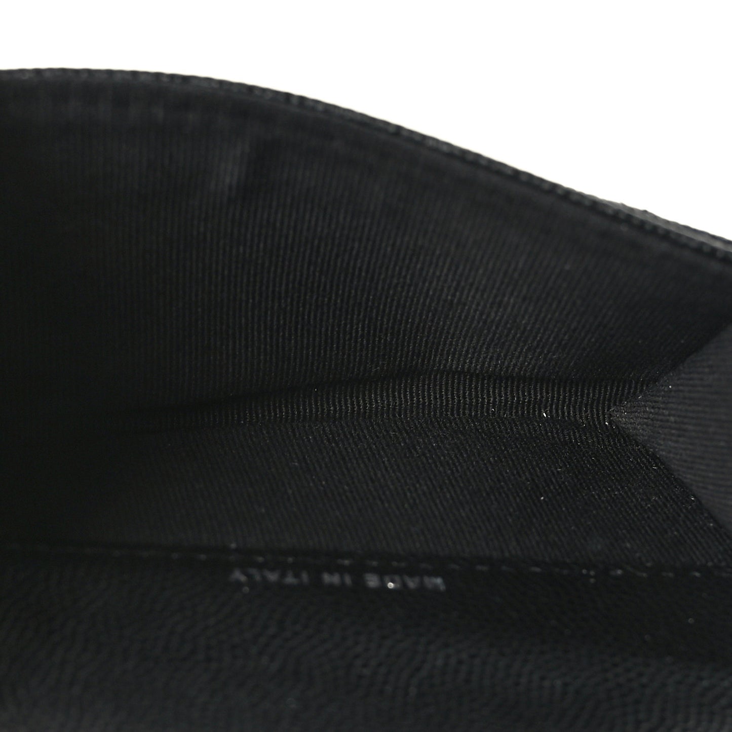 Caviar Quilted Boy Flap Card Holder Black