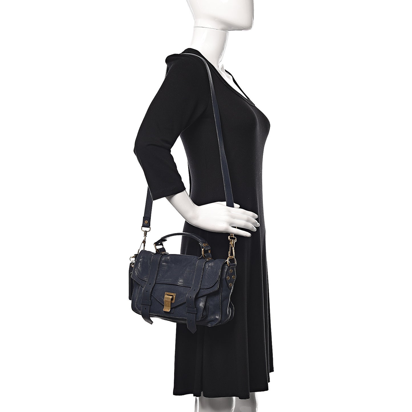 Lambskin Tiny PS1 Satchel Midnight