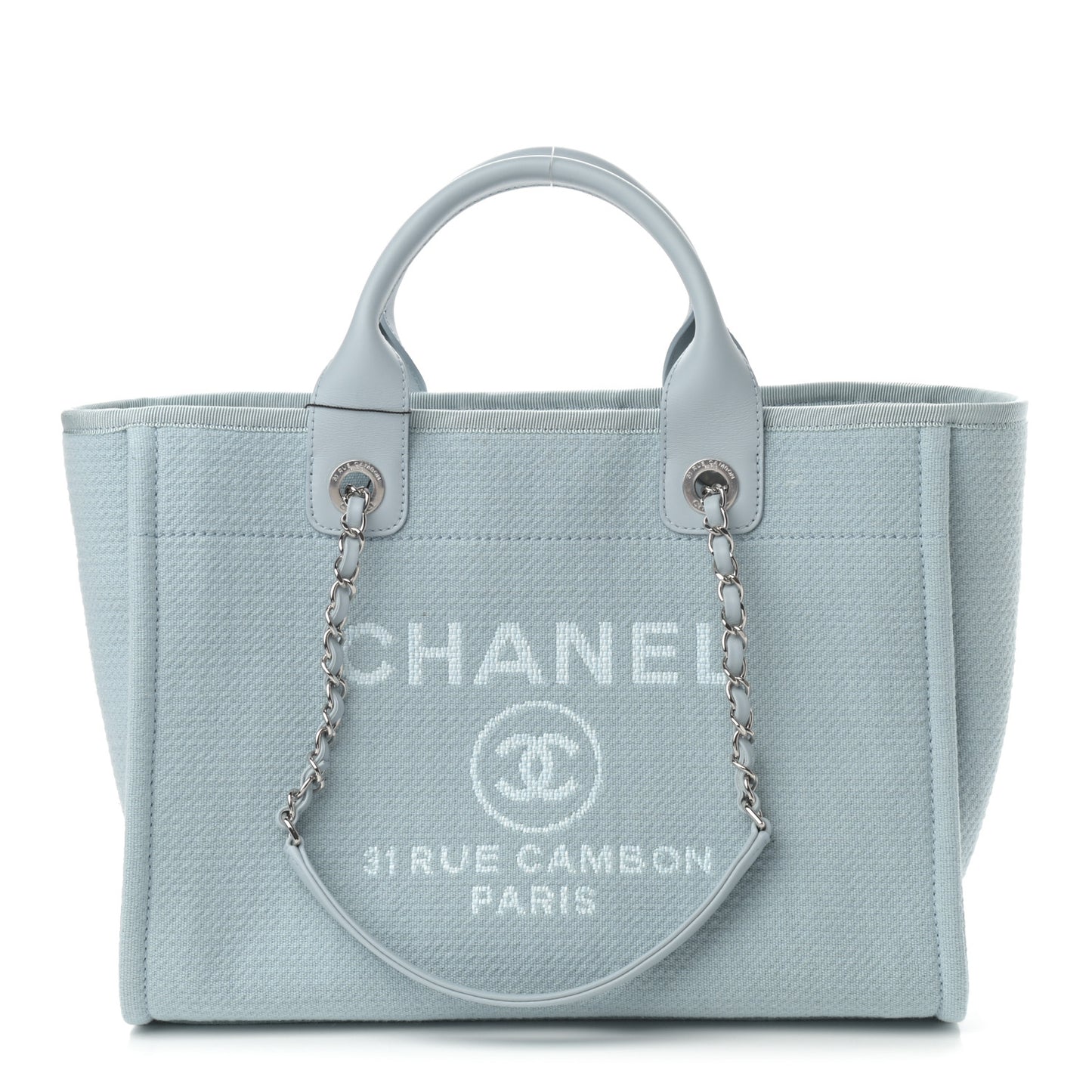 Mixed Fibers Small Deauville Tote Light Blue