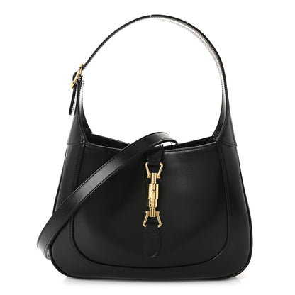 Gucci Boarded Dyana Lux Calfskin Small Jackie 1961 Hobo Black 1 of 10
