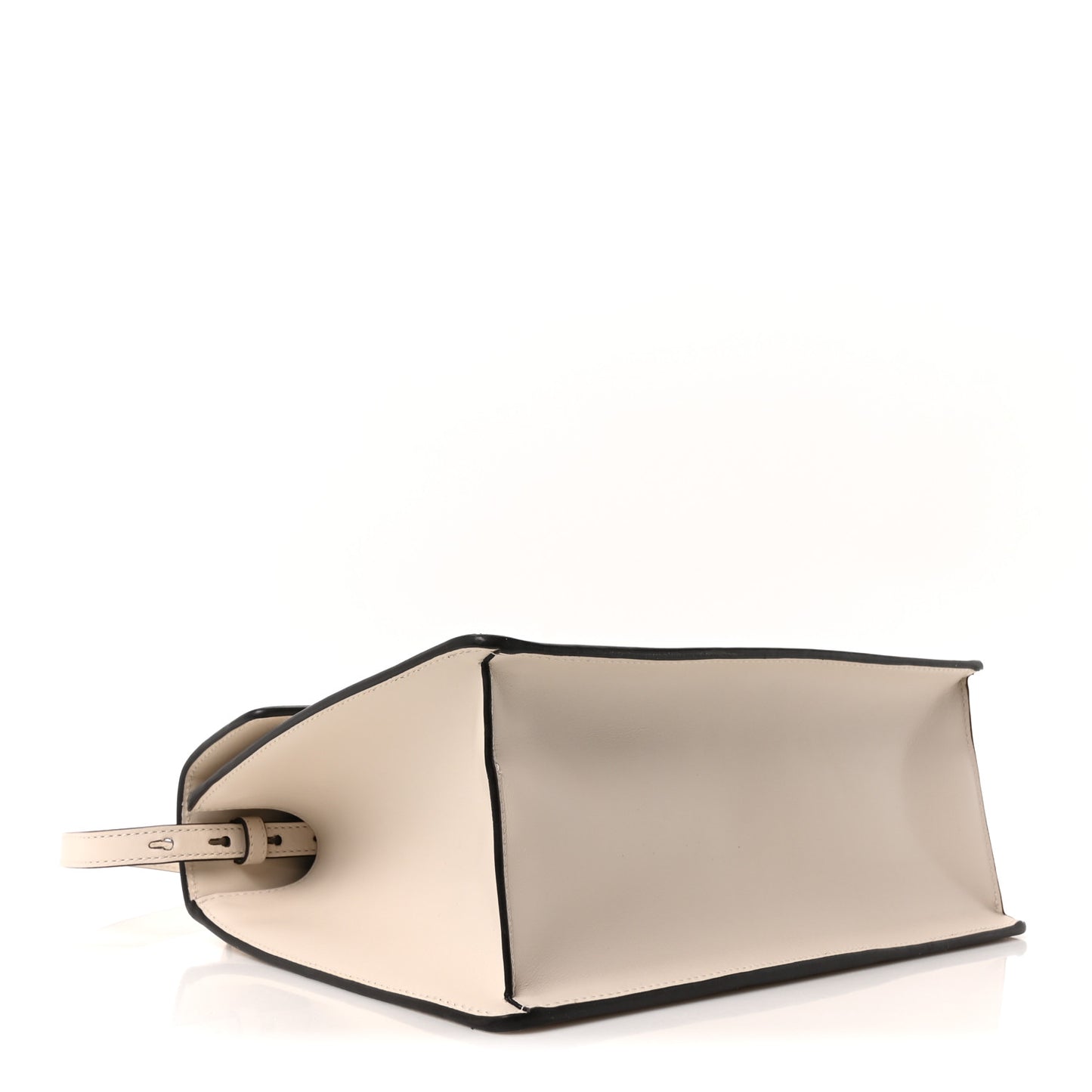 Calfskin Web Medium Sylvie Top Handle Bag White