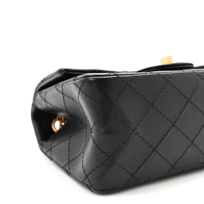 Chanel Aged Calfskin Quilted 2.55 Reissue Mini Flap Black 9 of 11