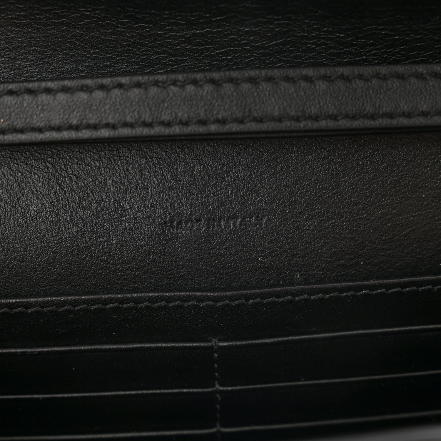 Celine Shiny Calfskin Triomphe Margo Wallet on Chain Black 8 of 11