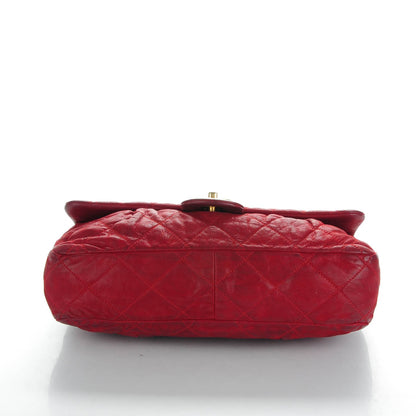 Chanel Iridescent Calfskin Large Chic Quilt Flap Red 5 of 11