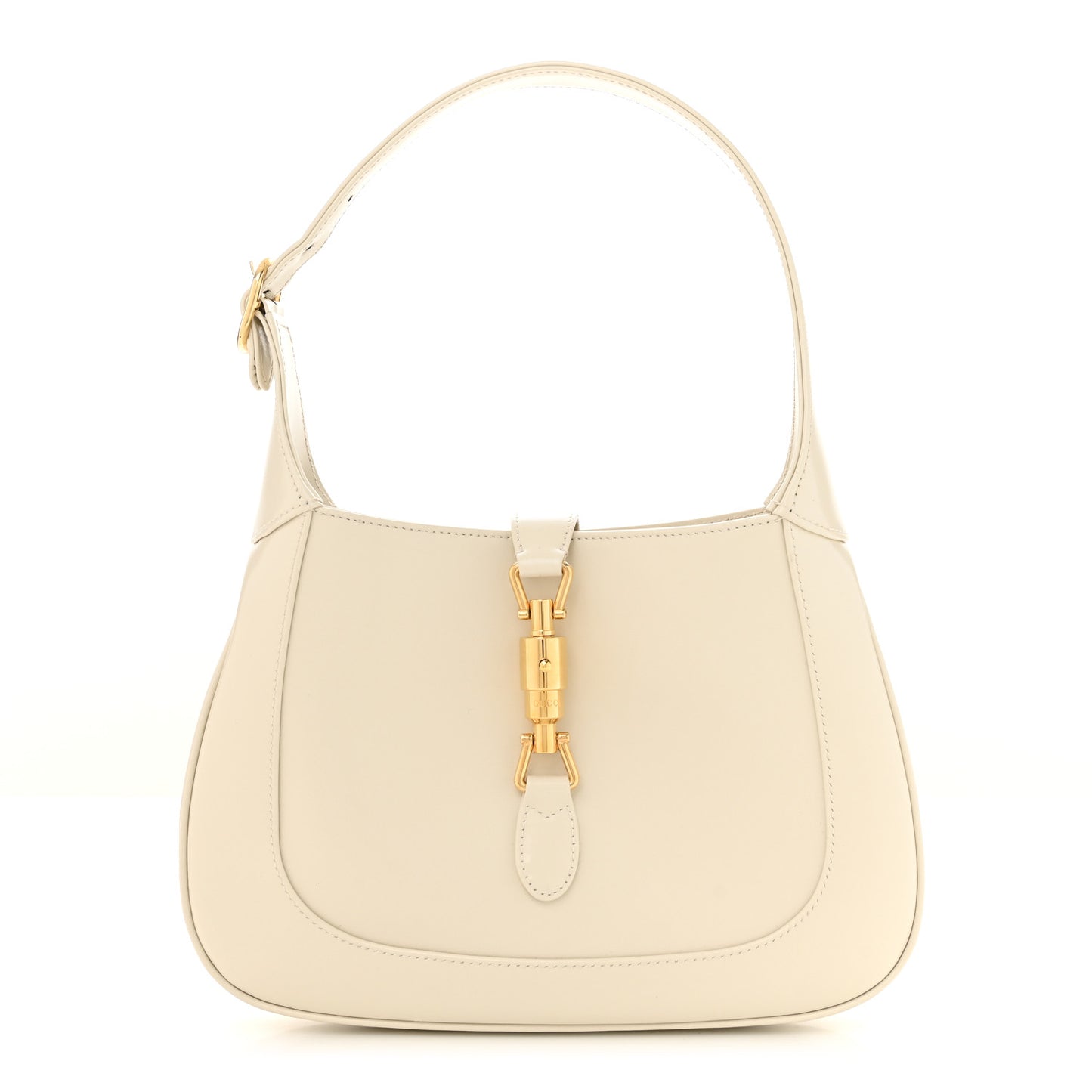 Boarded Dyana Lux Calfskin Small Jackie 1961 Hobo Mystic White