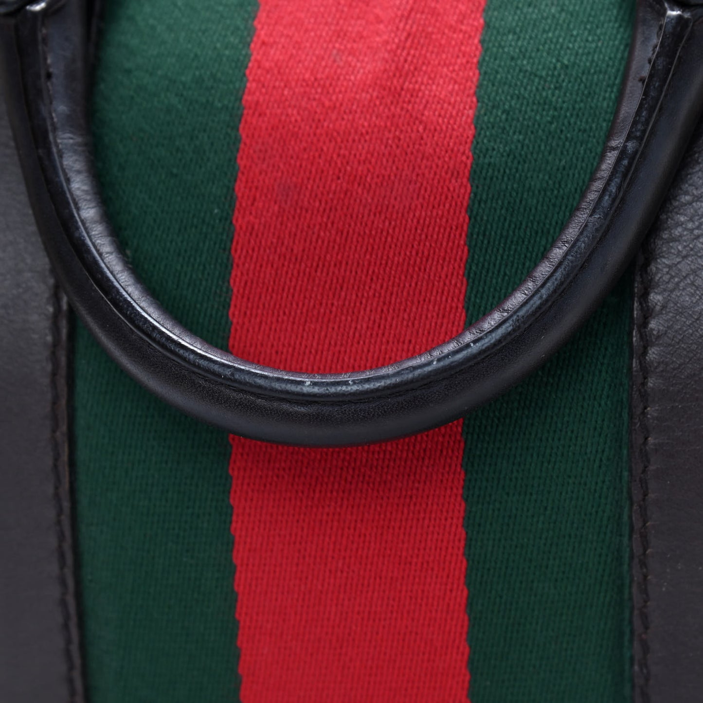 Monogram Vintage Web Medium Boston Dark Brown