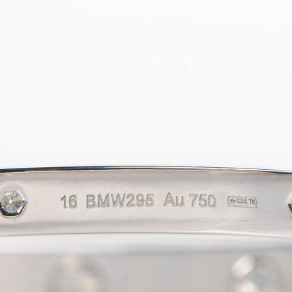 Cartier 18K White Gold 4 Diamond LOVE Bracelet 16 9 of 10