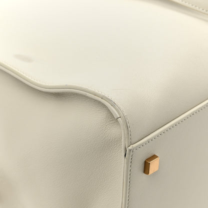 Saint Laurent Calfskin Commuter Duffle White 14 of 16