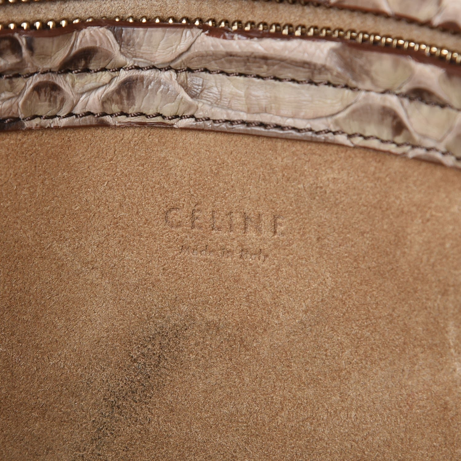 Celine Python Medium Phantom Luggage Natural 6 of 14