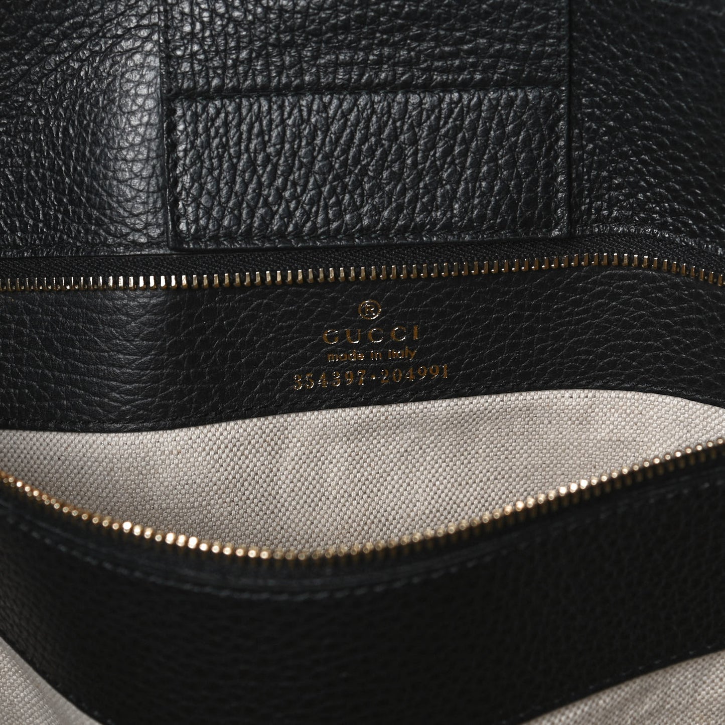 Pebbled Calfskin Medium Swing Tote Black
