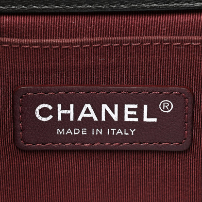 Chanel Goatskin Quilted Patent Medium Duo Boy Flap Black 6 of 15
