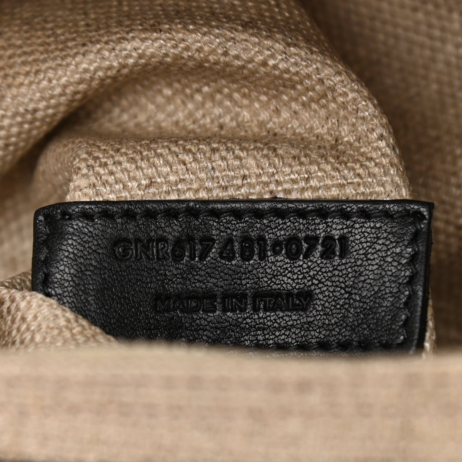 Saint Laurent Linen Calfskin Small Rive Gauche Tote Greggio Natural 7 of 10