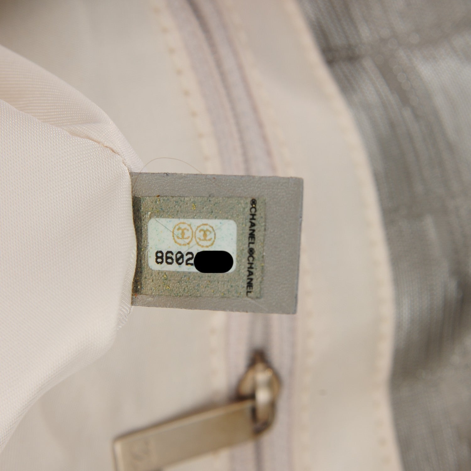 Chanel Nylon Medium Travel Tote Silver 6 of 10