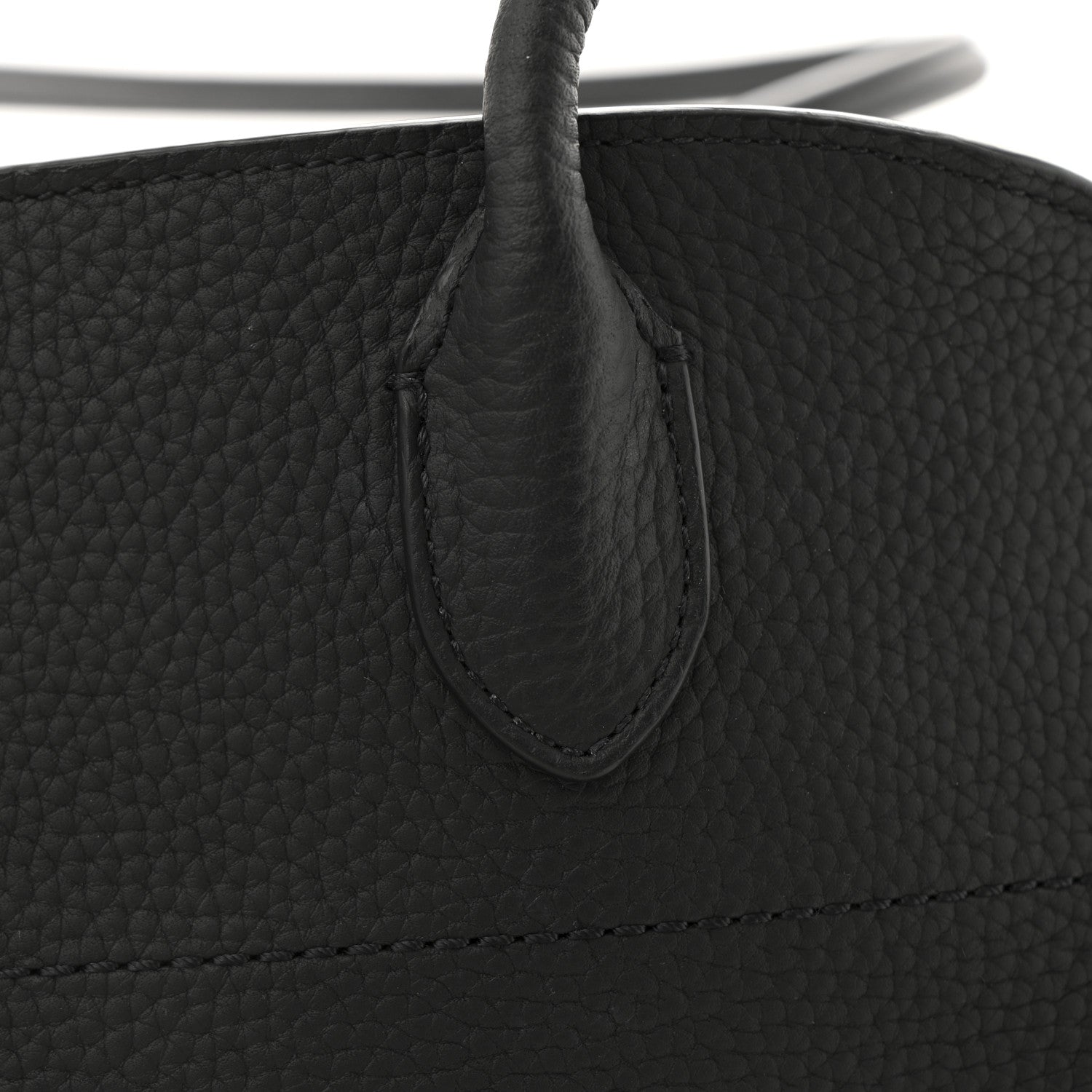 The Row Grained Calfskin Margaux Shoulder 12 Black 11 of 11