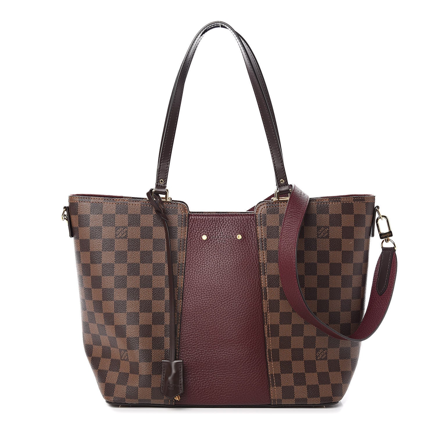 Louis Vuitton Damier Ebene Taurillon Jersey Bordeaux 1 of 10