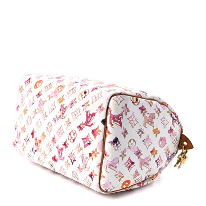 Louis Vuitton Watercolor Aquarelle Speedy 30 White 9 of 12