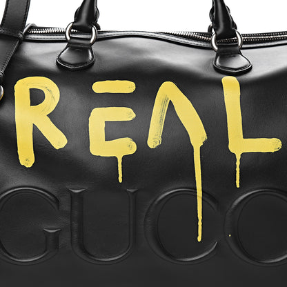 Gucci Calfskin GucciGhost Real Duffle Black Yellow 18 of 18