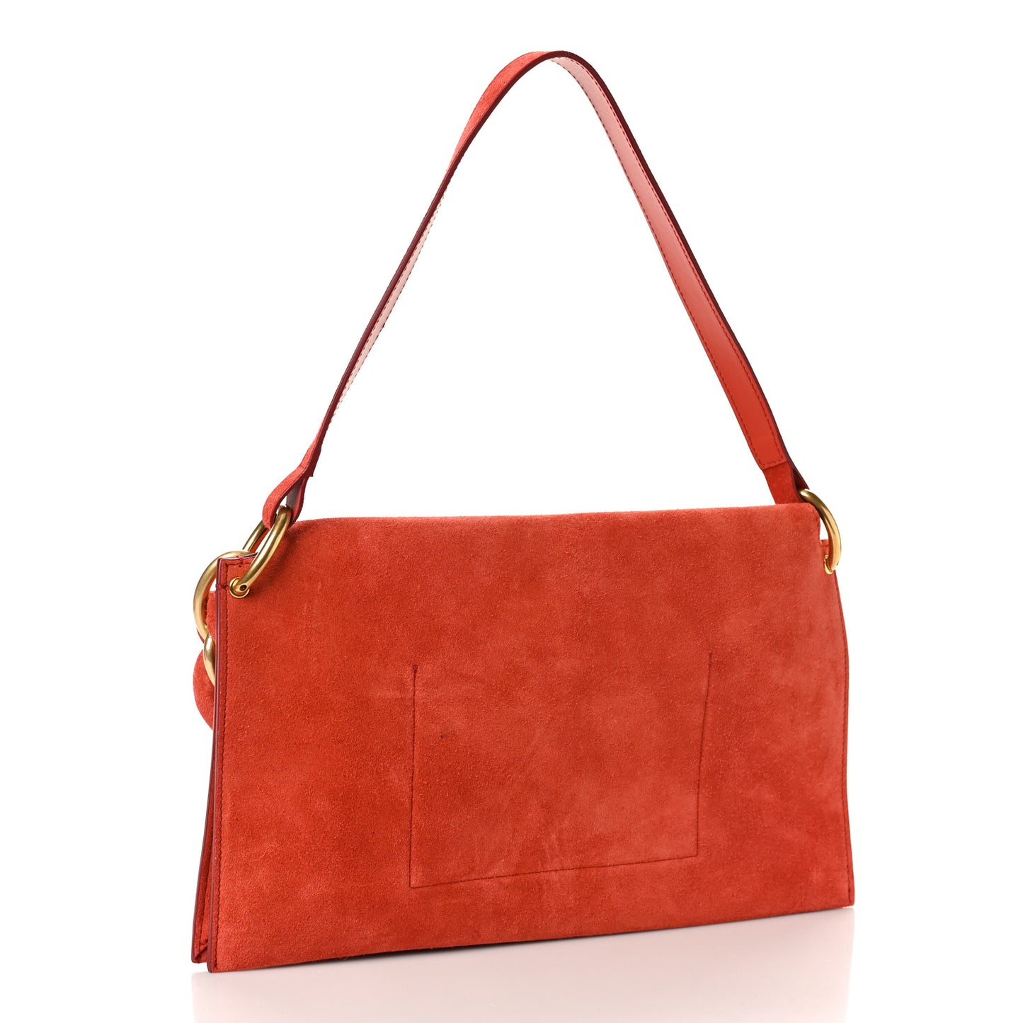 Suede Braid Bag Tomato